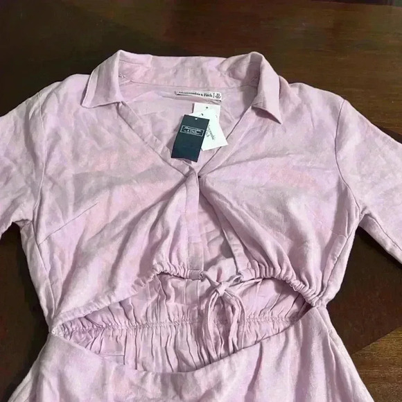 Abercrombie & Fitch Women's Pink and Purple Dress - Picture 10 of 10